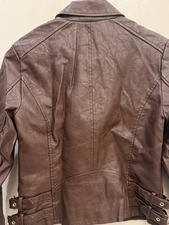 Pre-Owned A.n.a. New Approach Women's Size Petite Small Faux Leather Jacket - Picture 2 of 4